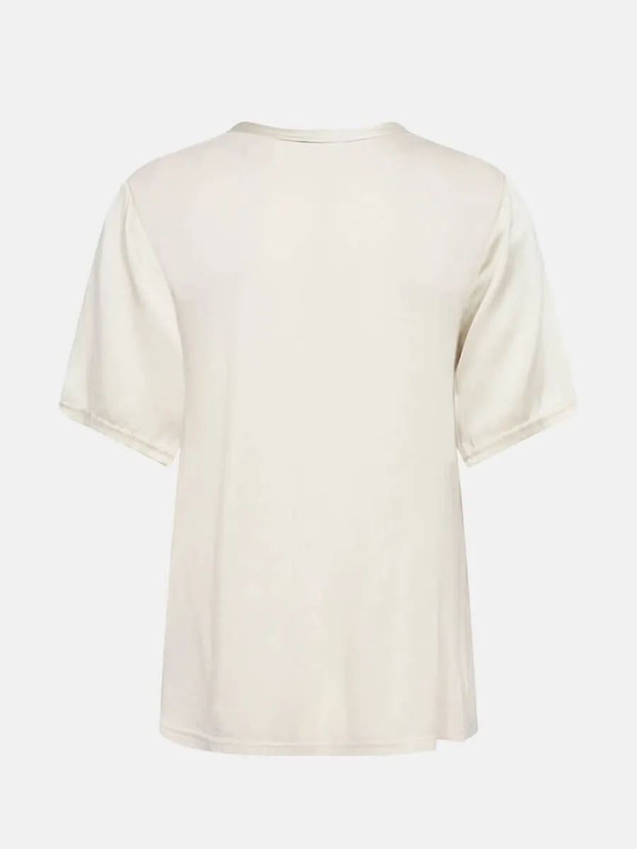 Gunhilda 2 Silk T-Shirt - Turtledove