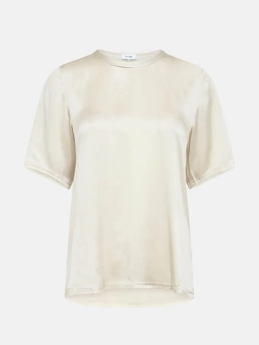Gunhilda 2 Silk T-Shirt - Turtledove