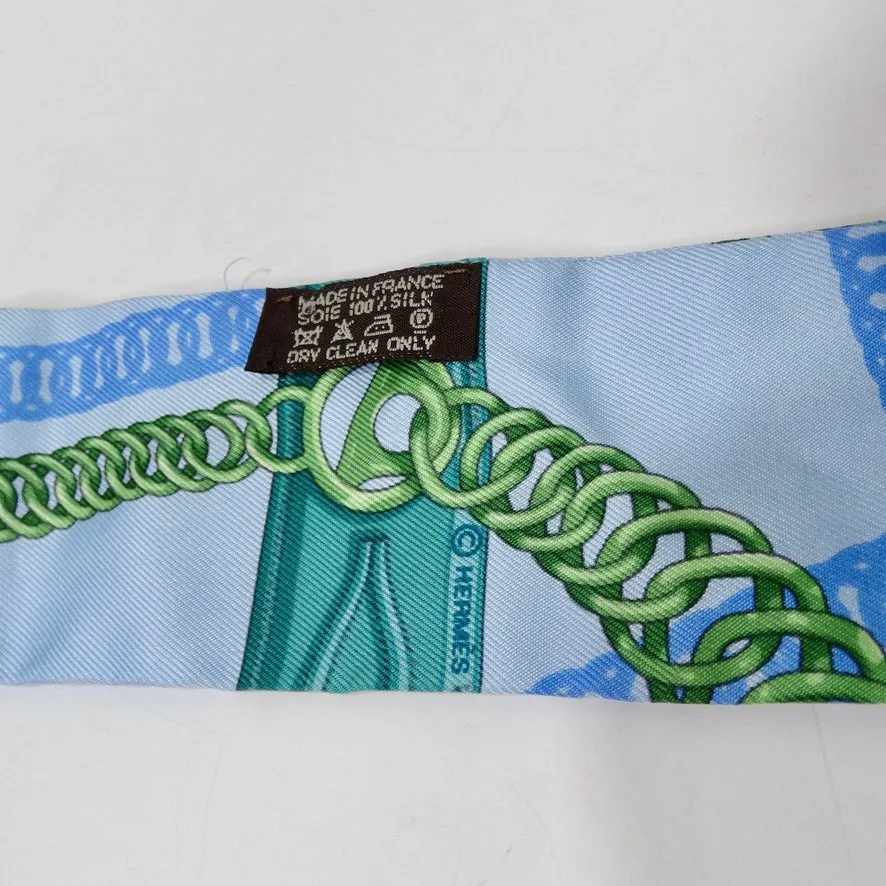 Hermes Chain Link Print Twilly