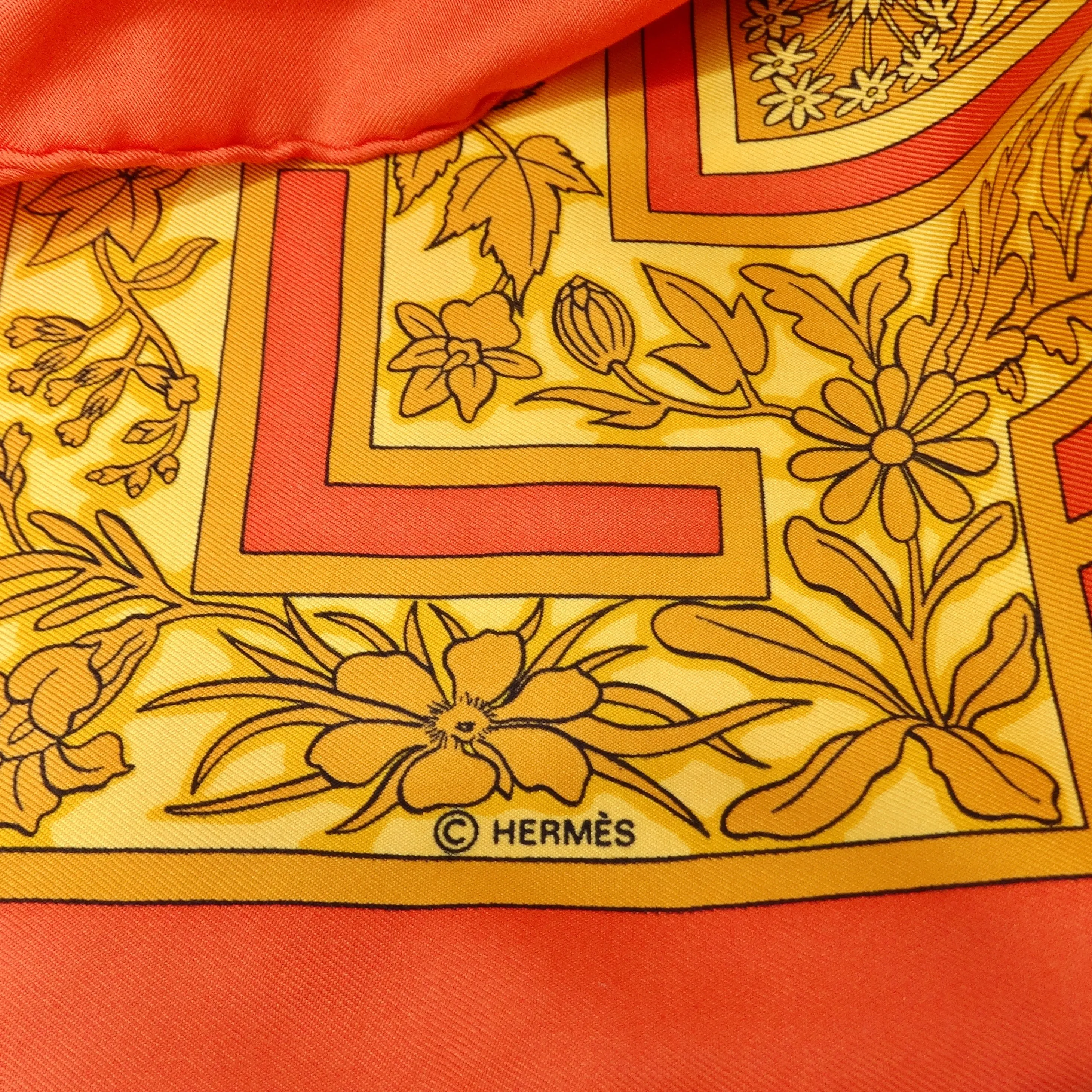 Hermes Jacquelot Joyaux de Lete 100% Silk Scarf