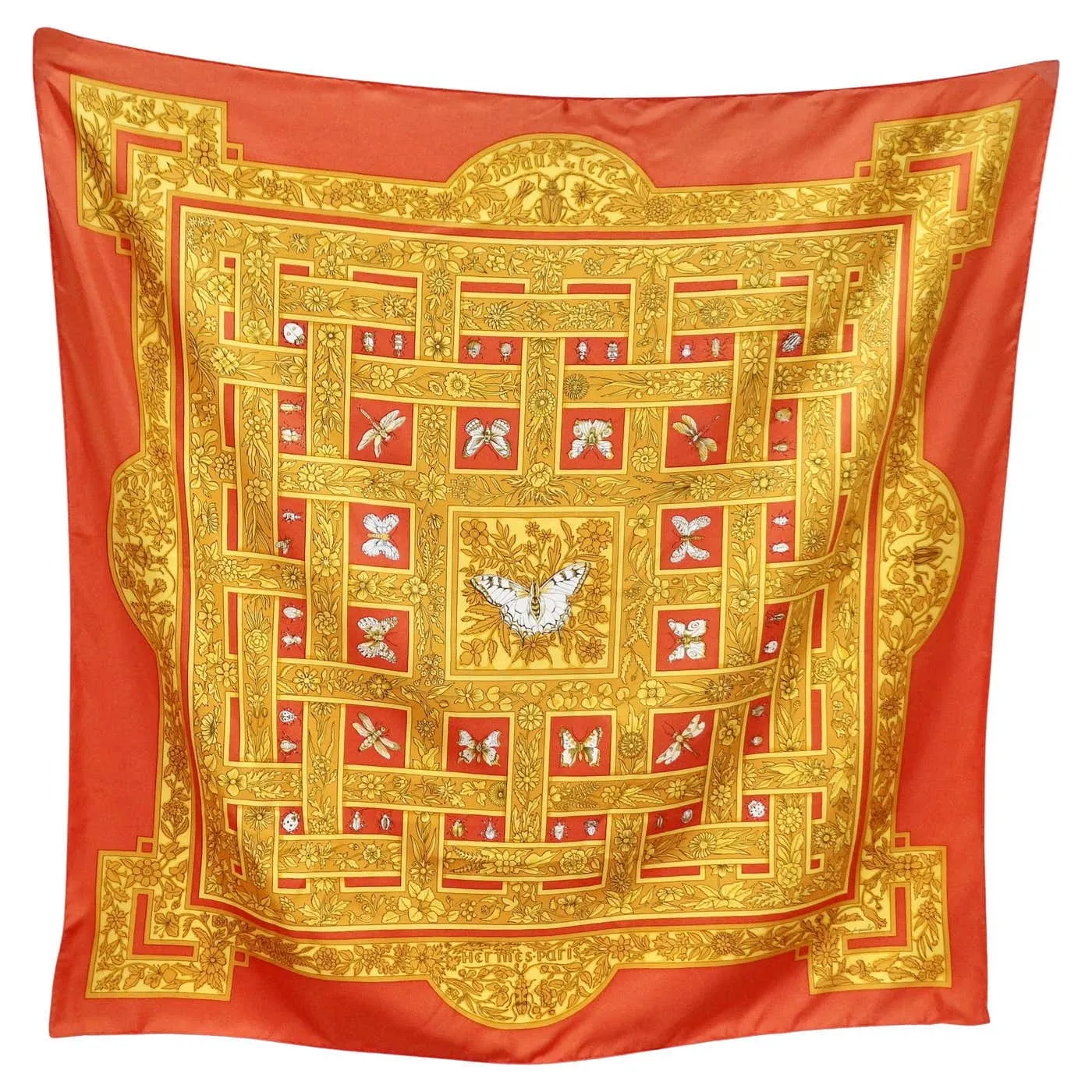 Hermes Jacquelot Joyaux de Lete 100% Silk Scarf