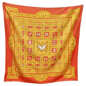 Hermes Jacquelot Joyaux de Lete 100% Silk Scarf