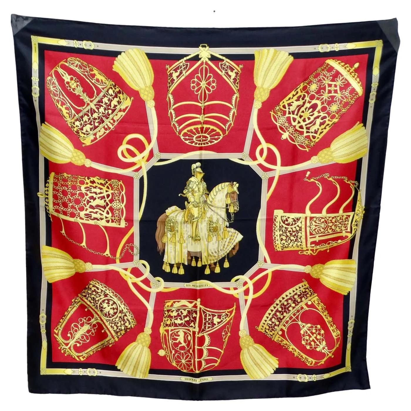 Hermes Les Muserolles Silk Scarf