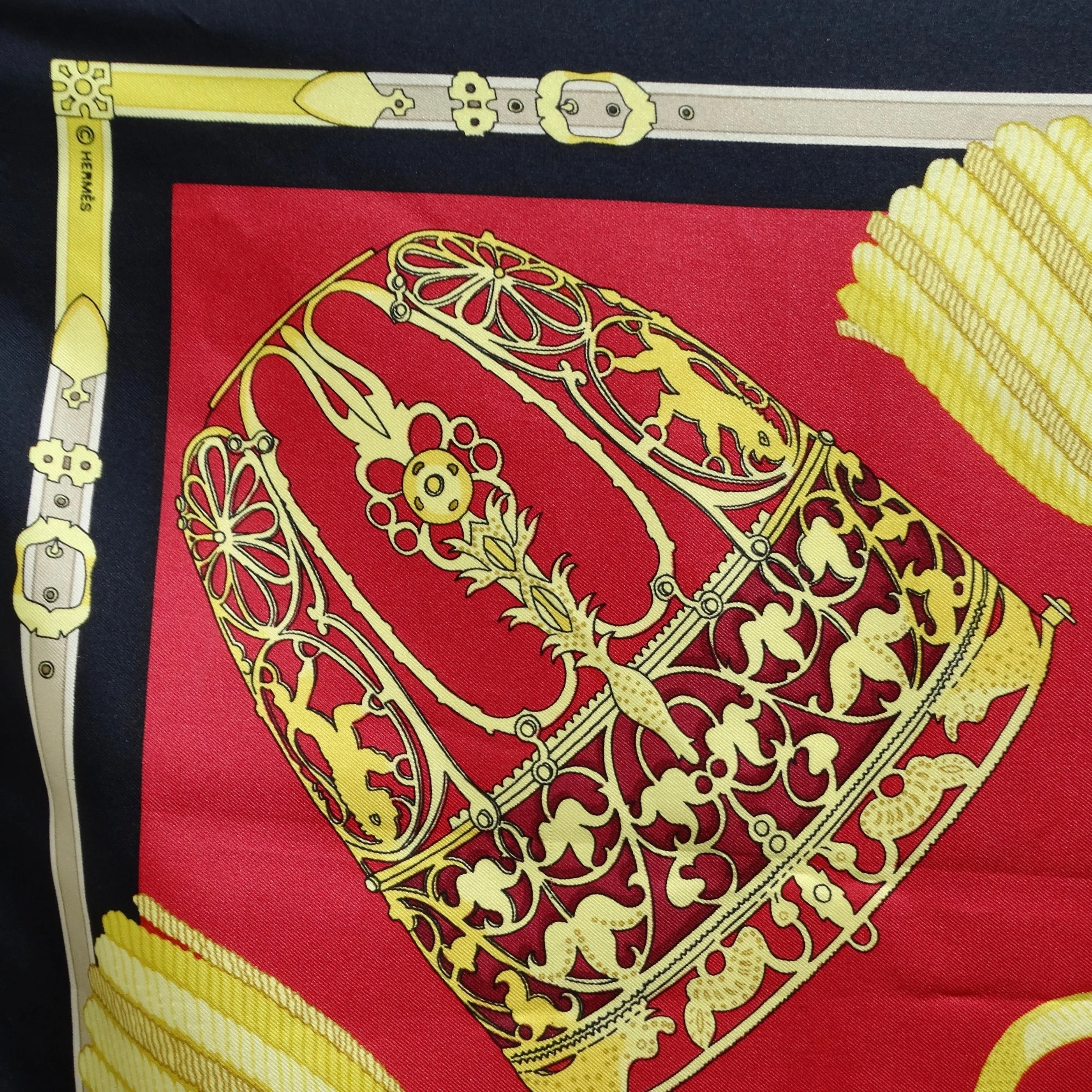 Hermes Les Muserolles Silk Scarf