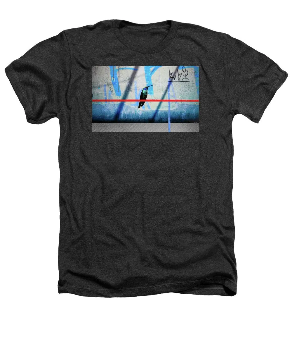 Humming Bird Grafitti - Heathers T-Shirt