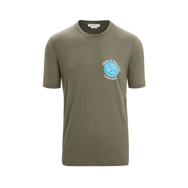 Icebreaker Tech Lite II Short Sleeve Mens T-Shirt - Earth