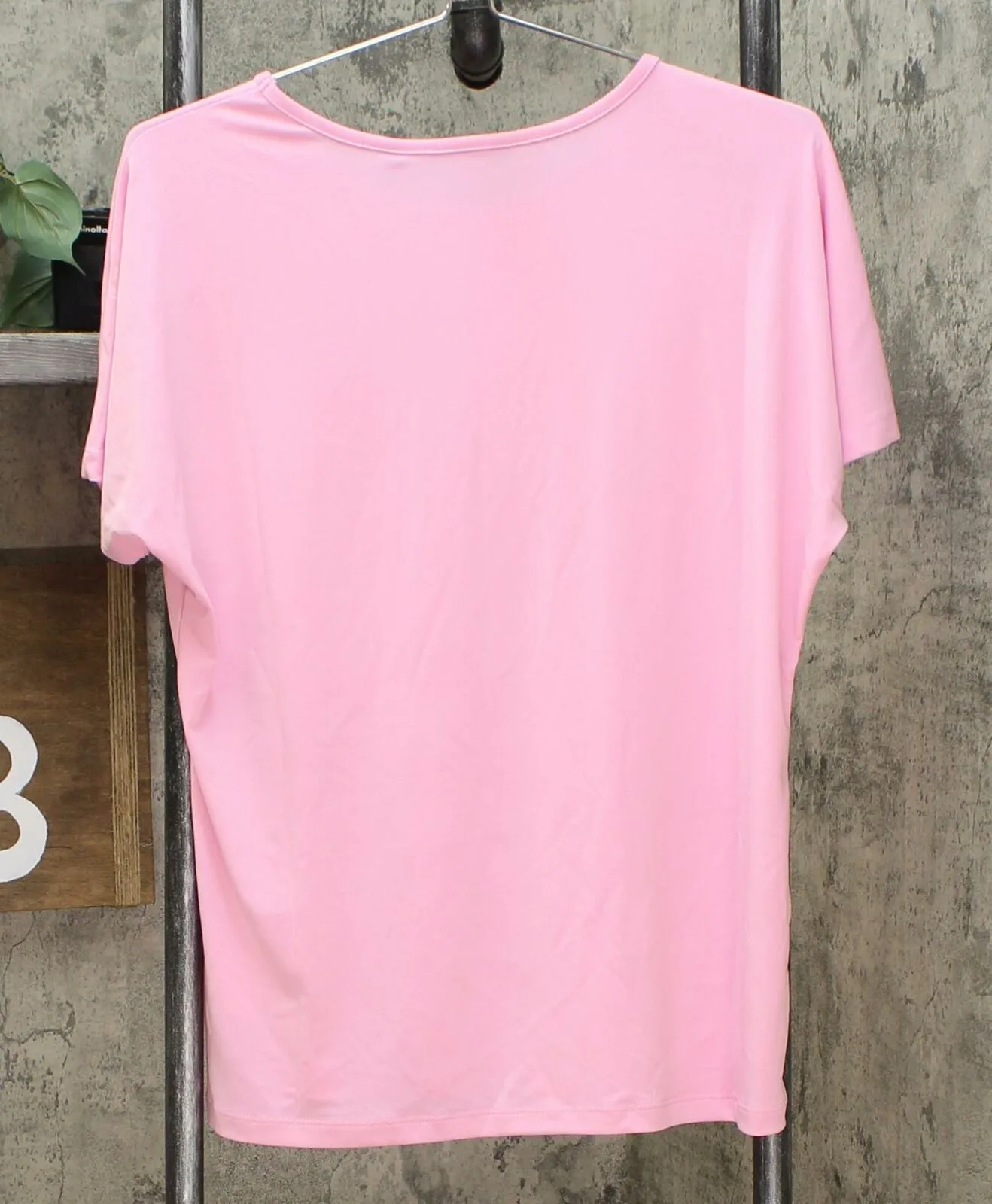 IMAN Women's 2 Pack City Chic T-Shirts With Necklace