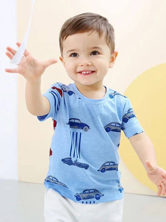 Infant Toddler Boy Car Print T-shirt