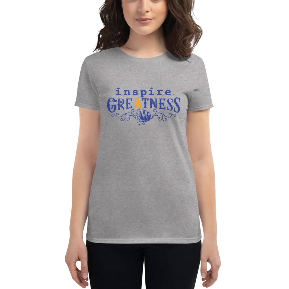 inspire Greatness Inspired By Terrance Burney Women's Short Sleeve T-Shirt