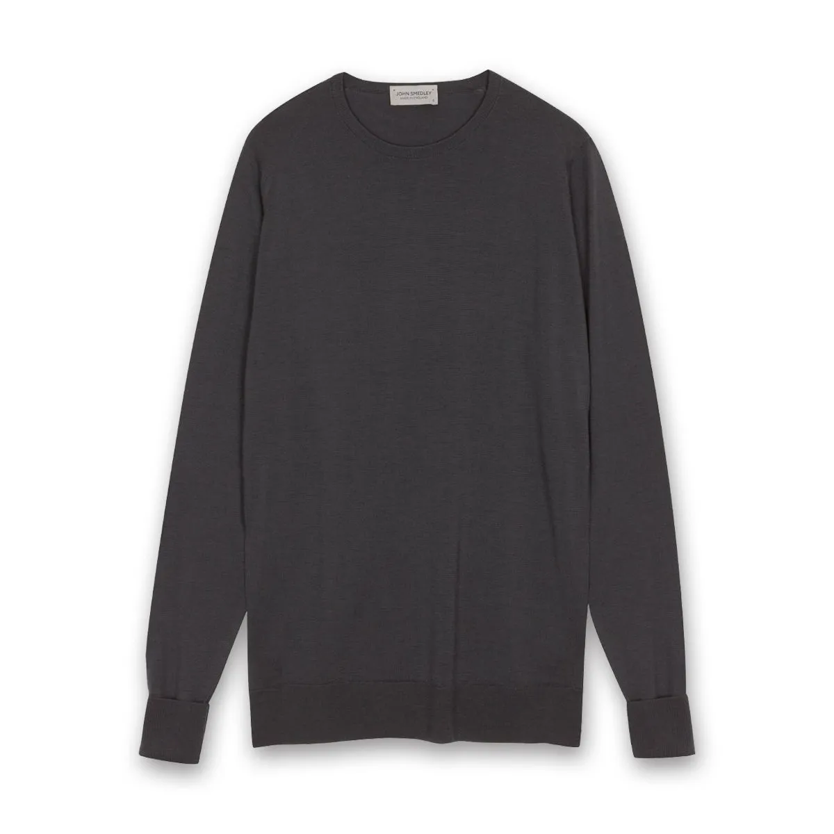 John Smedley - Marcus Knit Crew Sweater in Slate Grey