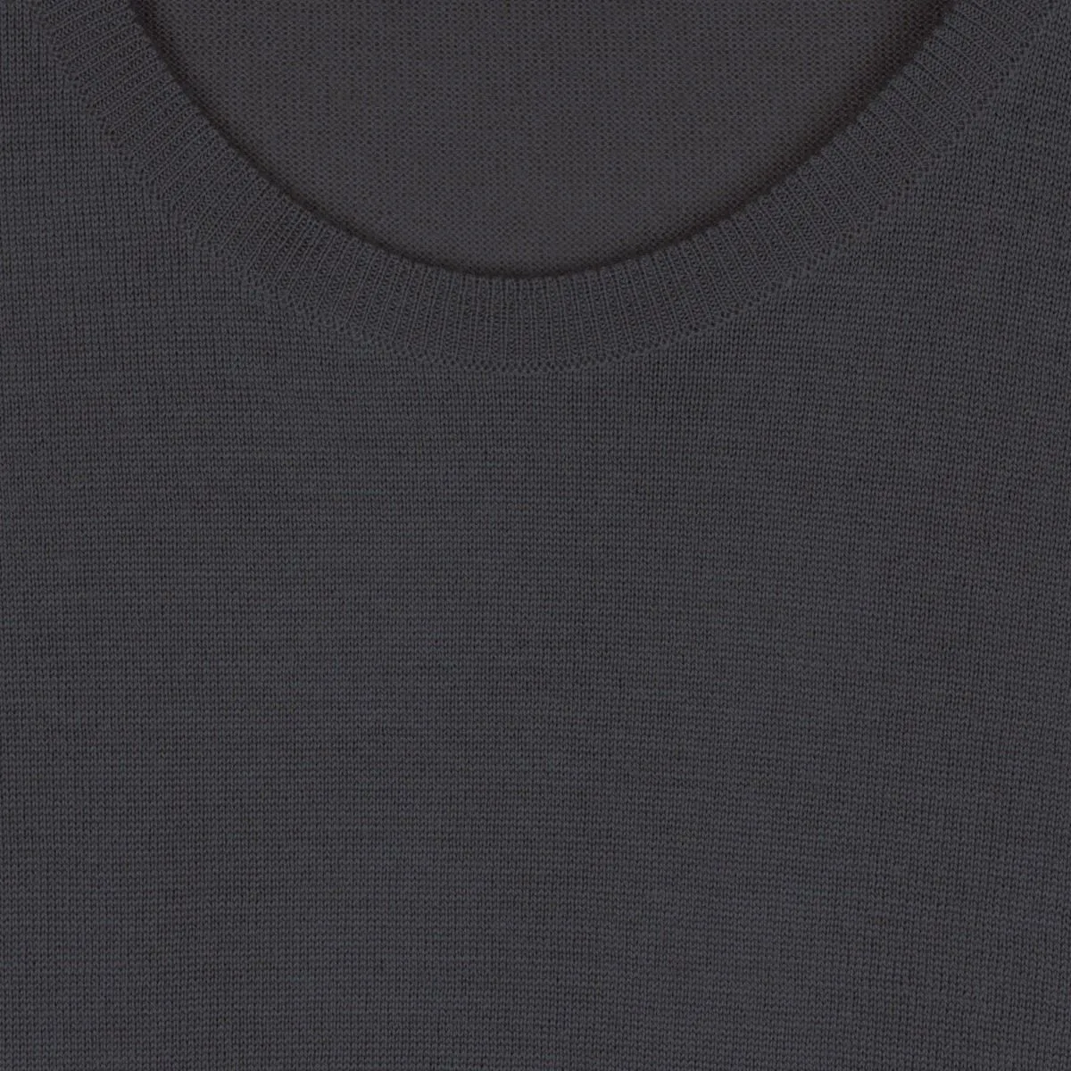 John Smedley - Marcus Knit Crew Sweater in Slate Grey