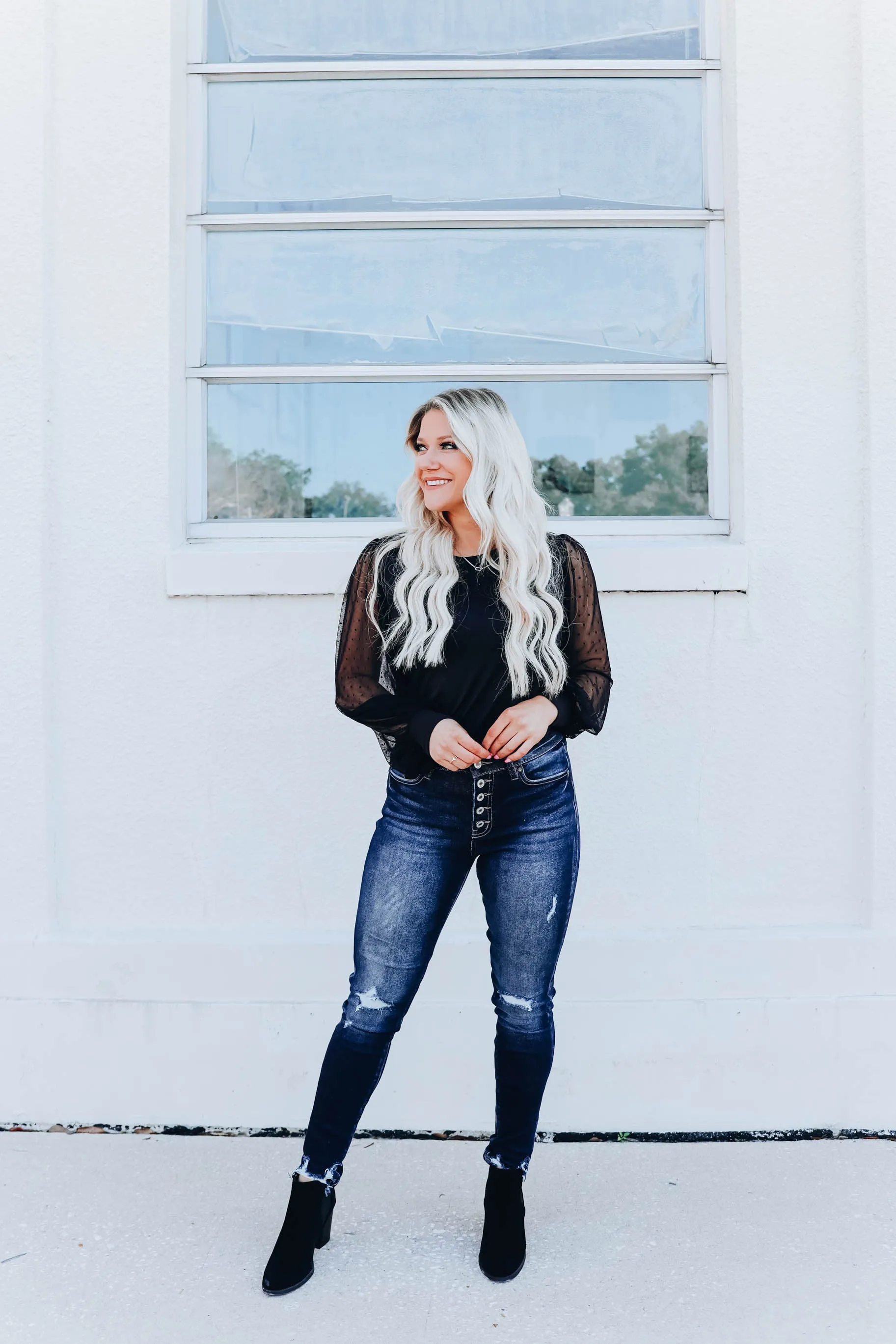 Just the Essentials Top- Black