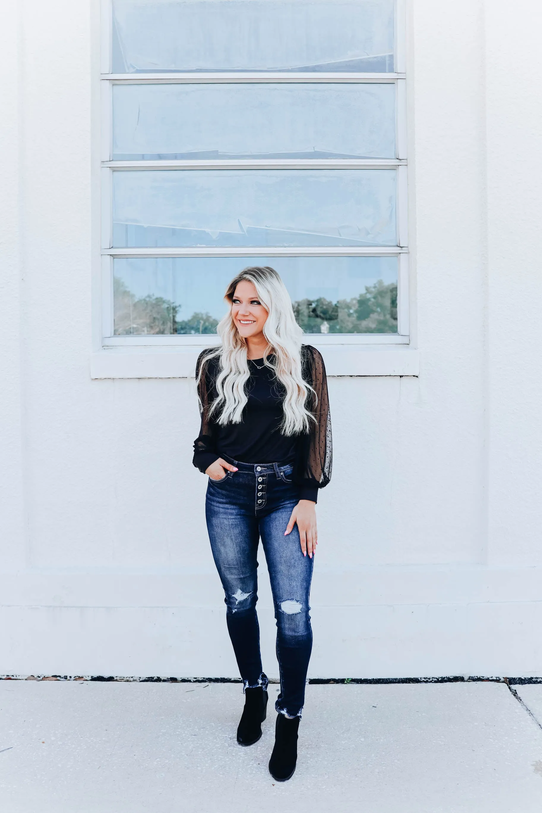 Just the Essentials Top- Black