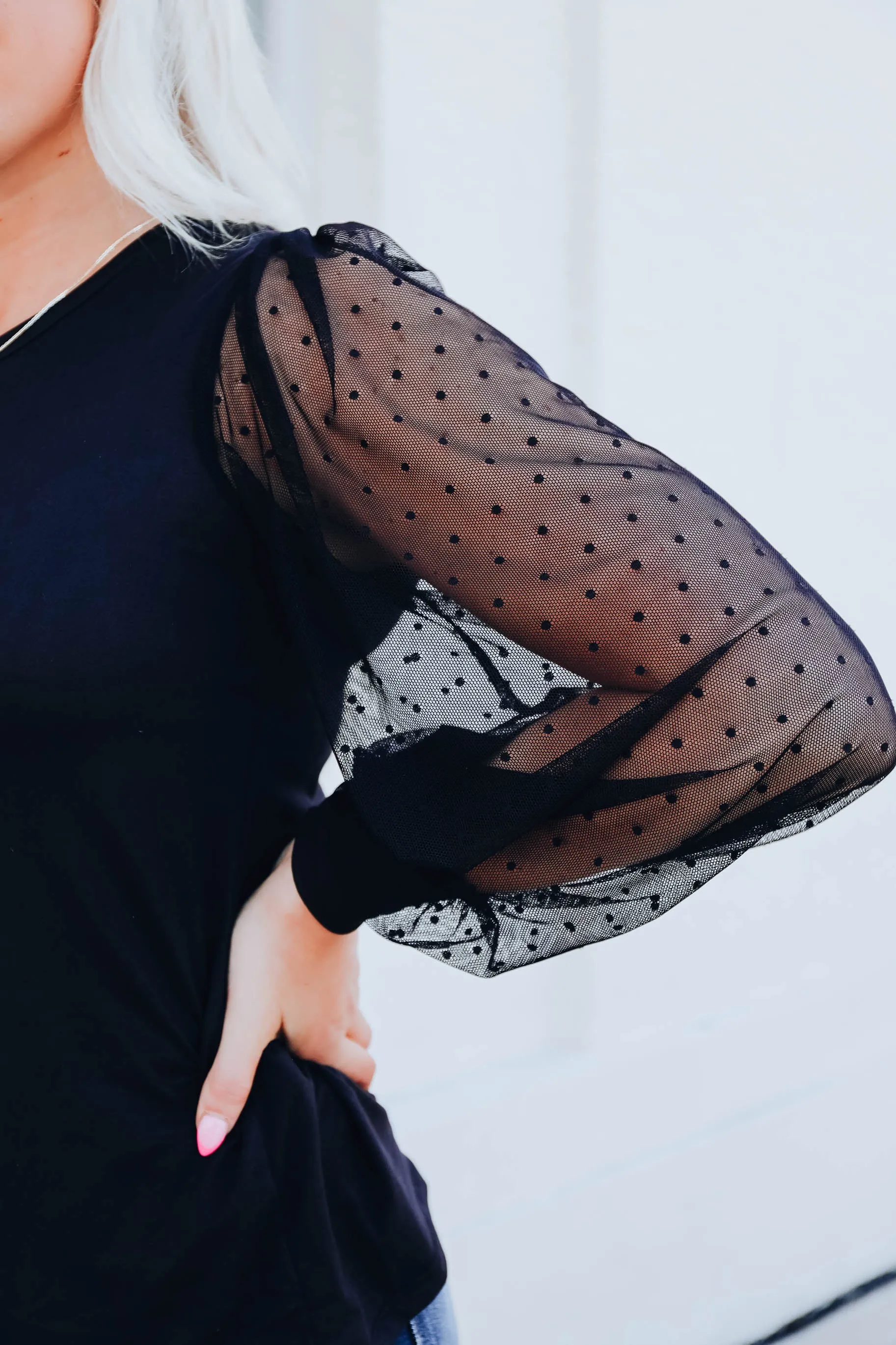 Just the Essentials Top- Black