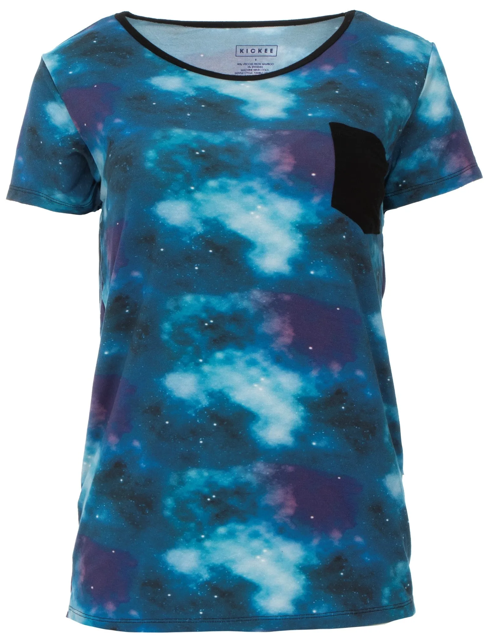 KicKee Pants Wine Grapes Galaxy Women's S/S Loosey Goosey Tee with Pocket
