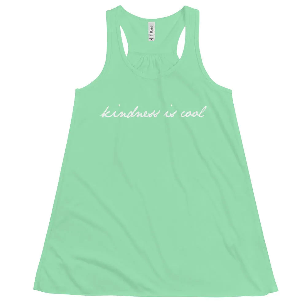 Kindness Is Cool // Women's Flowy Racerback Tank
