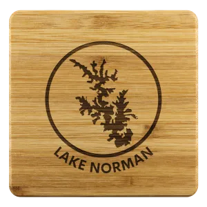 Lake Norman Logo Bamboo Coasters