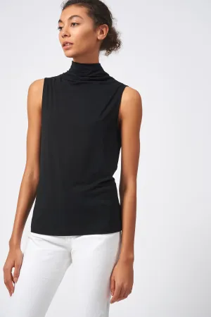 Lana Funnelneck Tank - Black