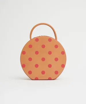 Large Circle Bag - Polka Dot - Cammello / Flamma Polka Dot