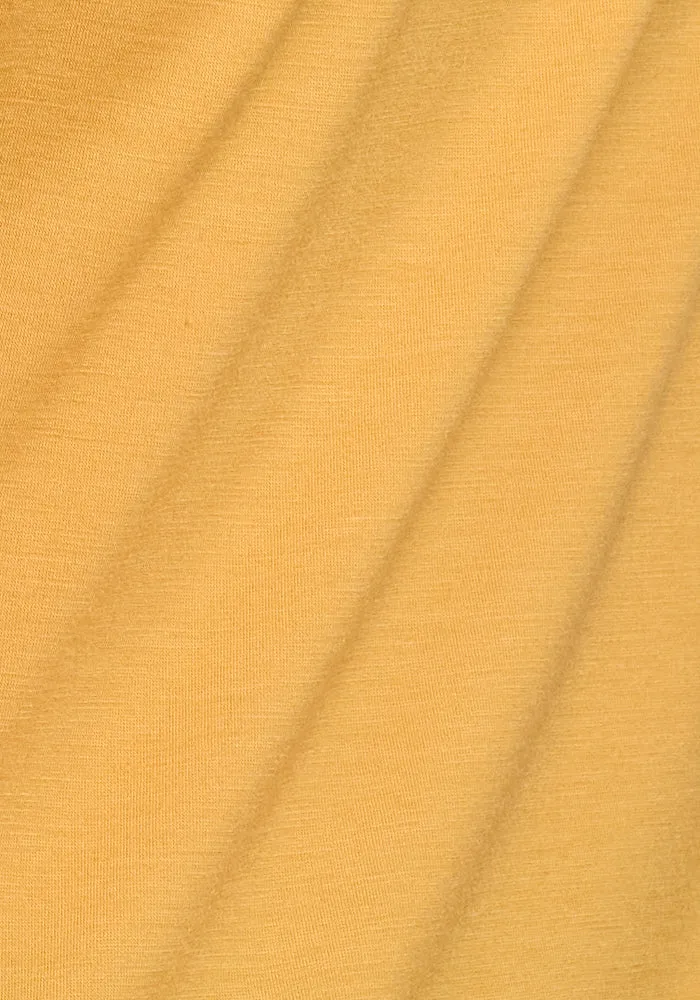 Layla V Neck Top - Marigold