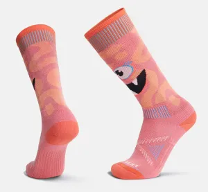 Le Bent Kids Monster Light Cushion Party Snow Socks Strawberry Pink