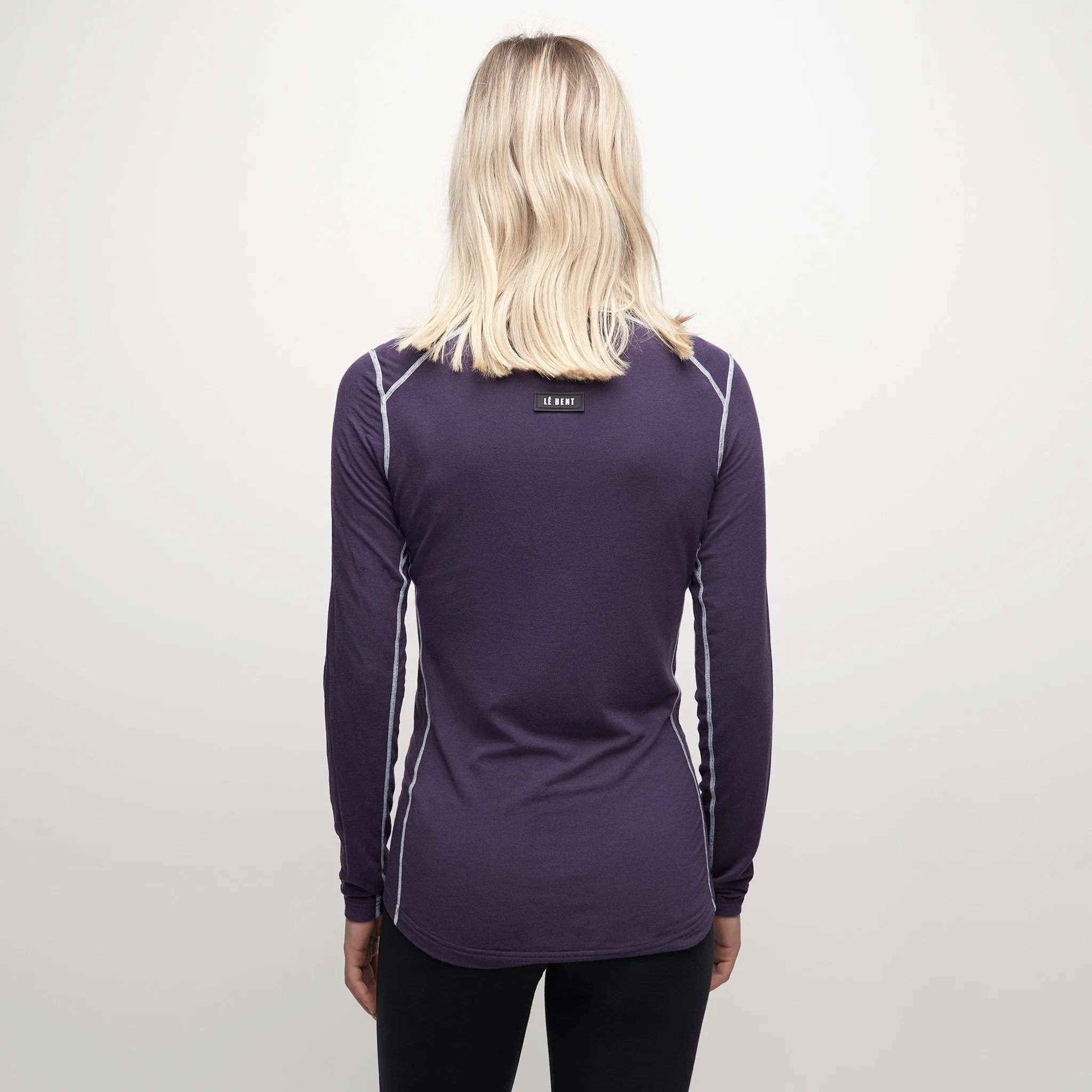 Le Bent Womens Crew 200 Base Layer Nightshade