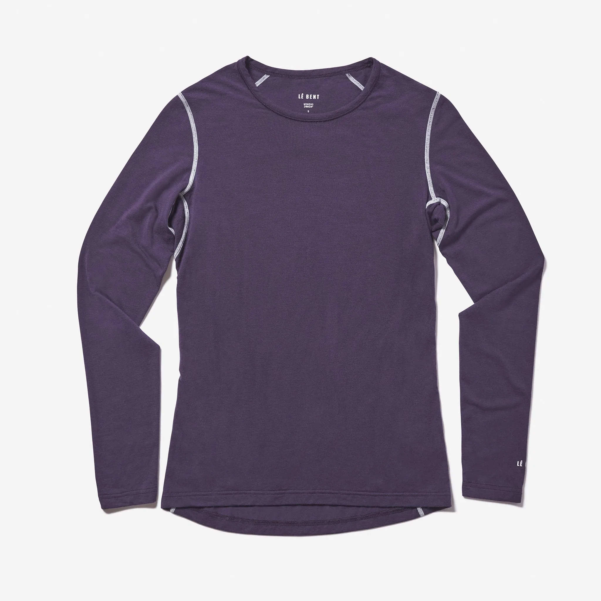 Le Bent Womens Crew 200 Base Layer Nightshade