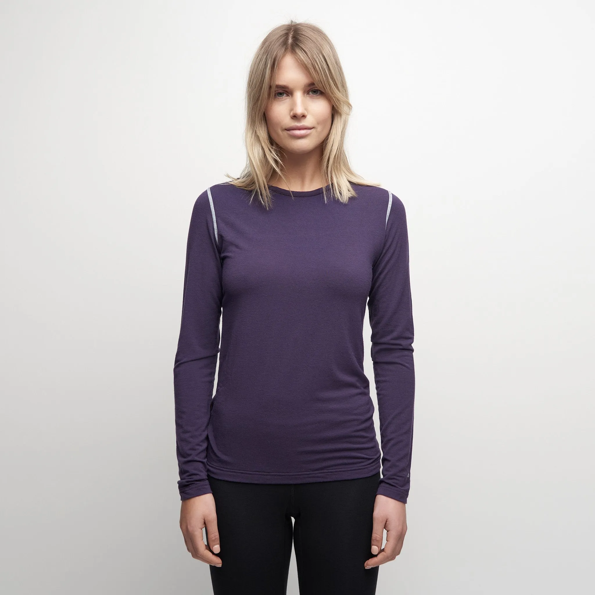Le Bent Womens Crew 200 Base Layer Nightshade