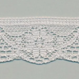 Leavers Trimming Lace #100 Pale Silver