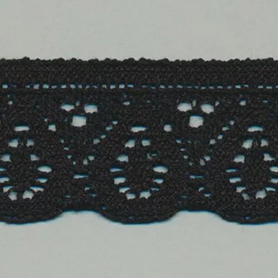 Leavers Trimming Lace #50 Black