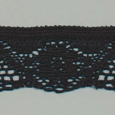 Leavers Trimming Lace #50 Black