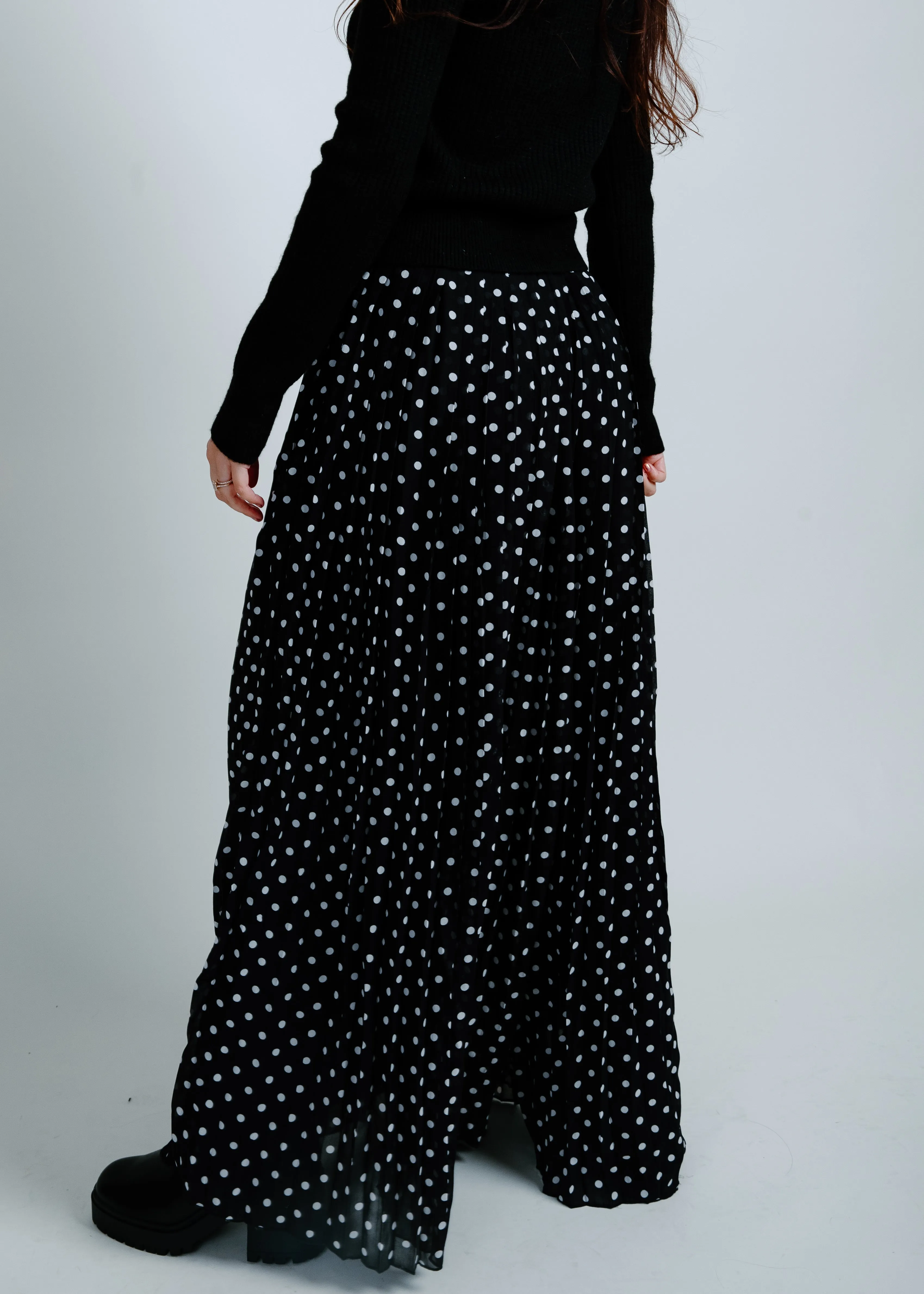 Linda Flowy Wide Leg Polka Dot Pants