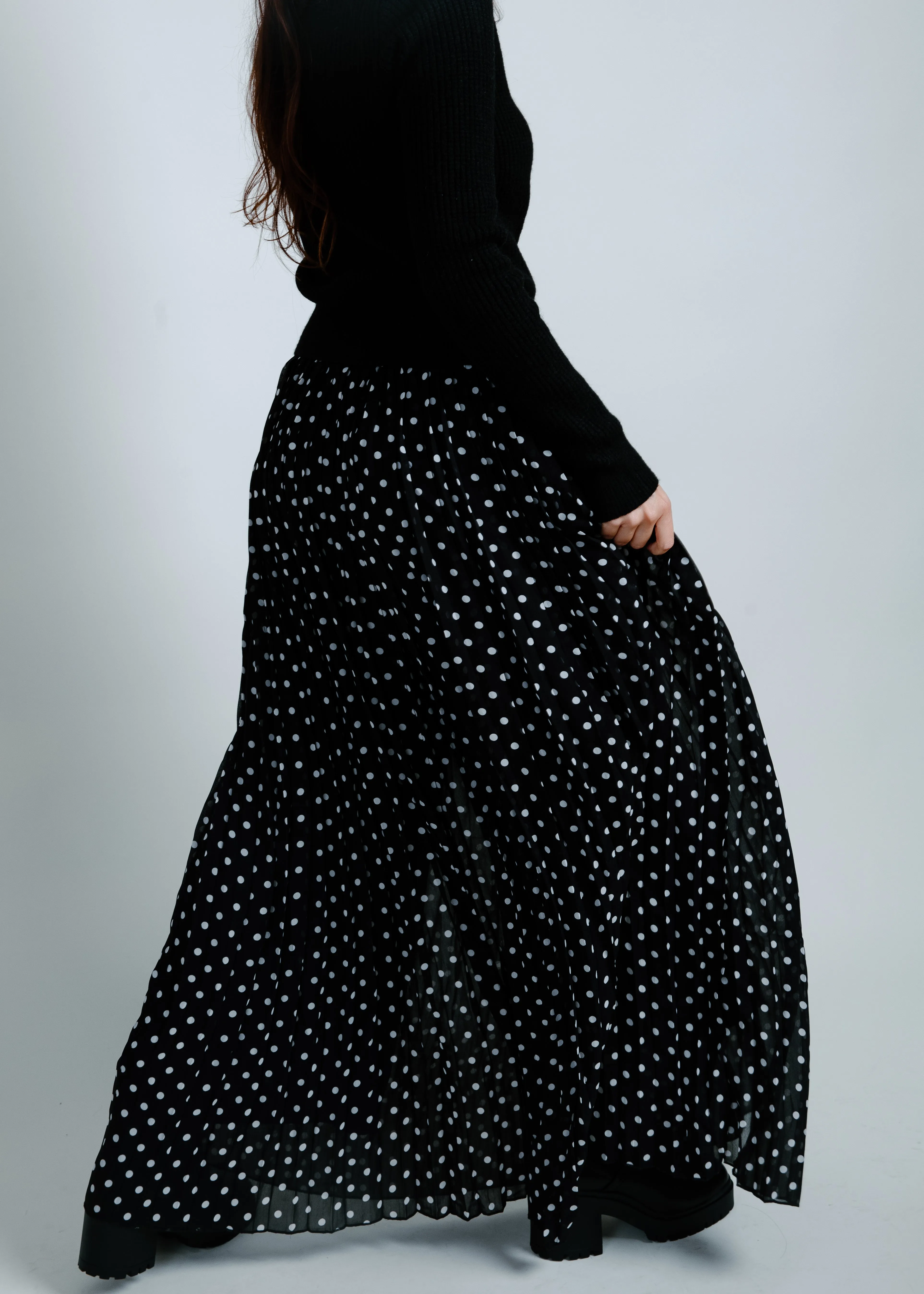 Linda Flowy Wide Leg Polka Dot Pants