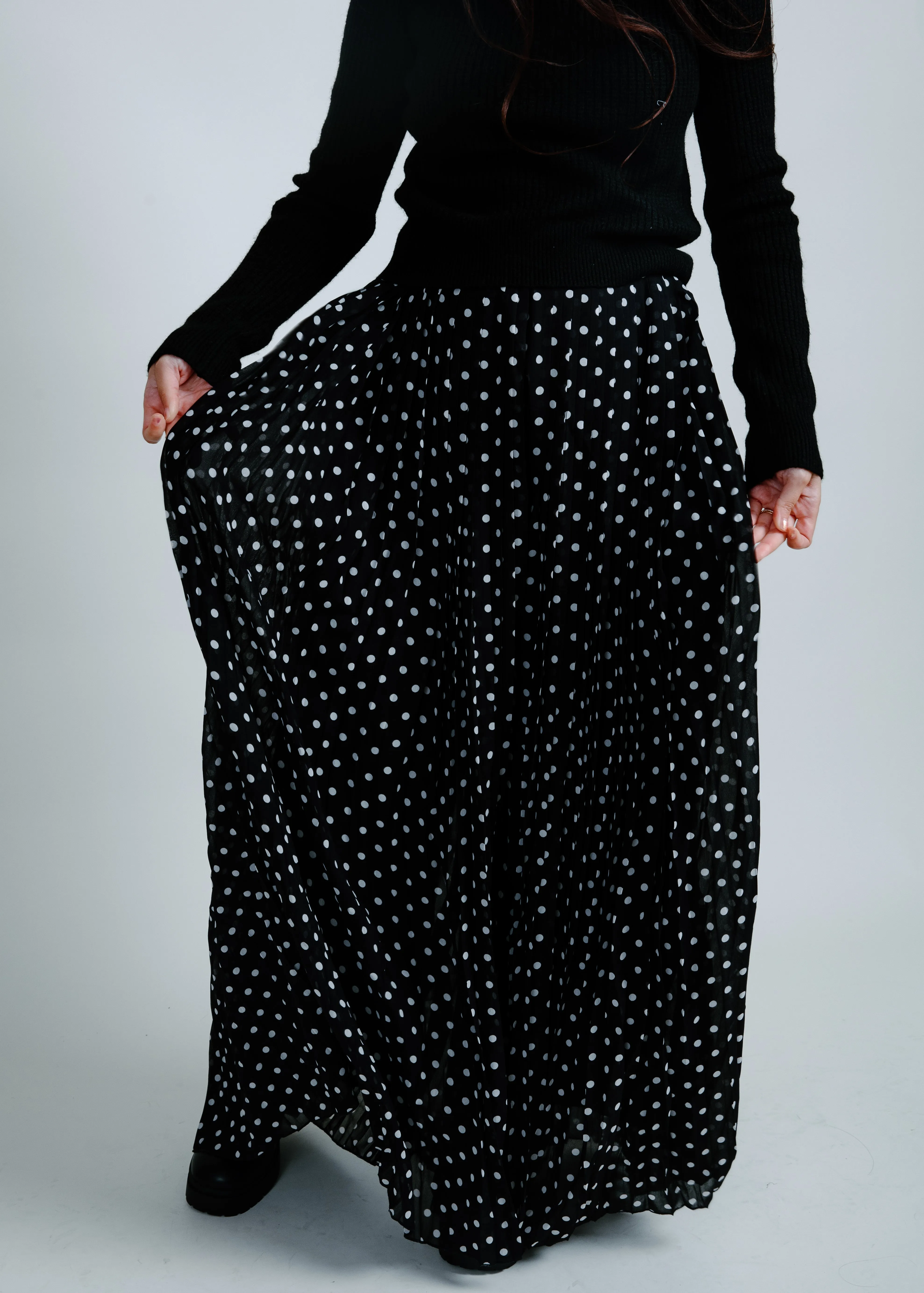 Linda Flowy Wide Leg Polka Dot Pants