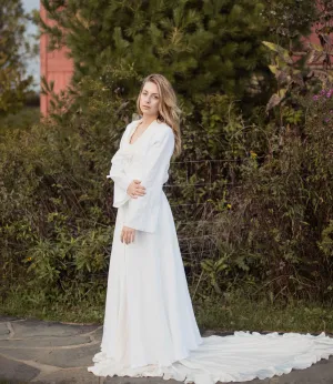 Linen Wrap Robe