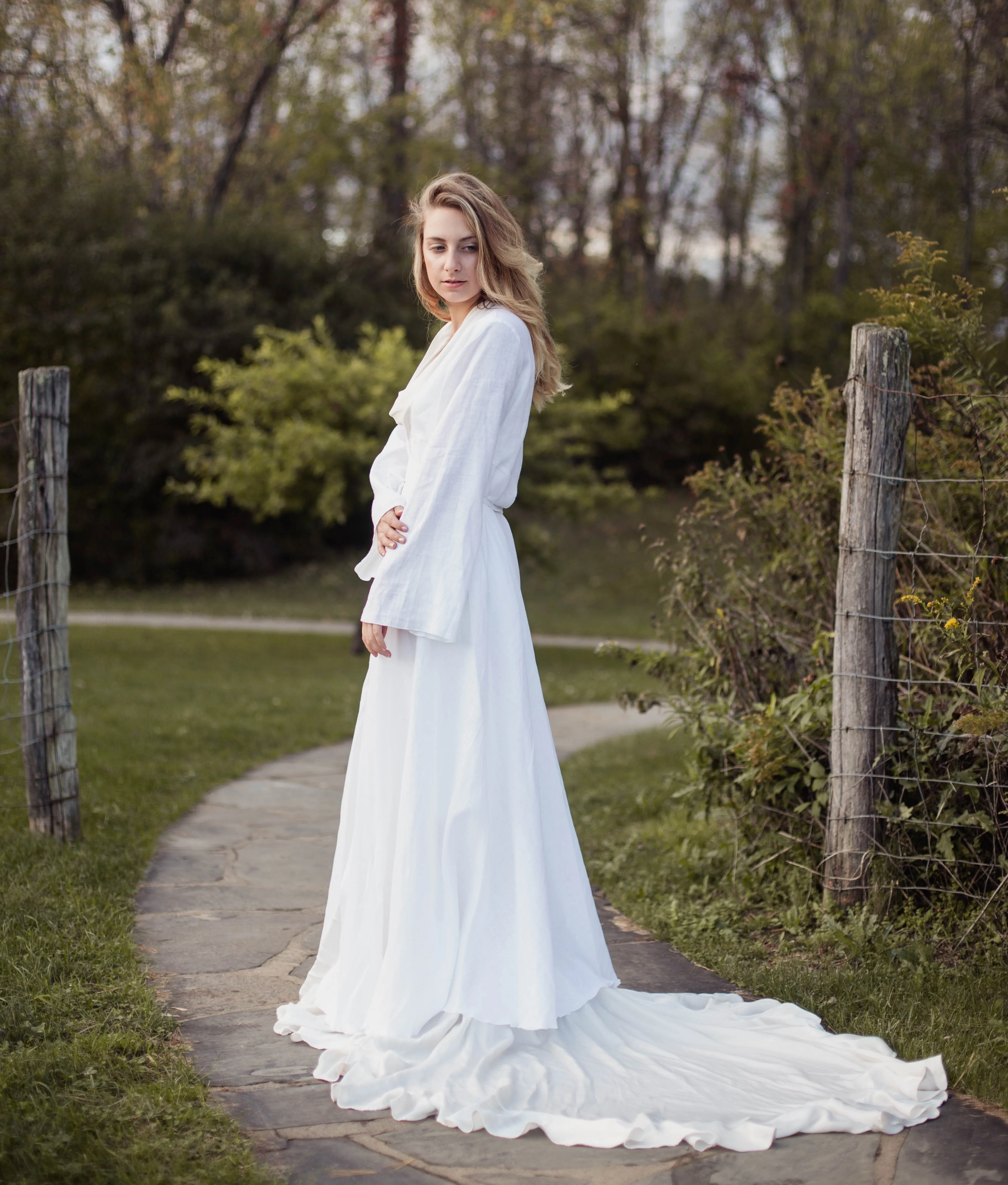 Linen Wrap Robe