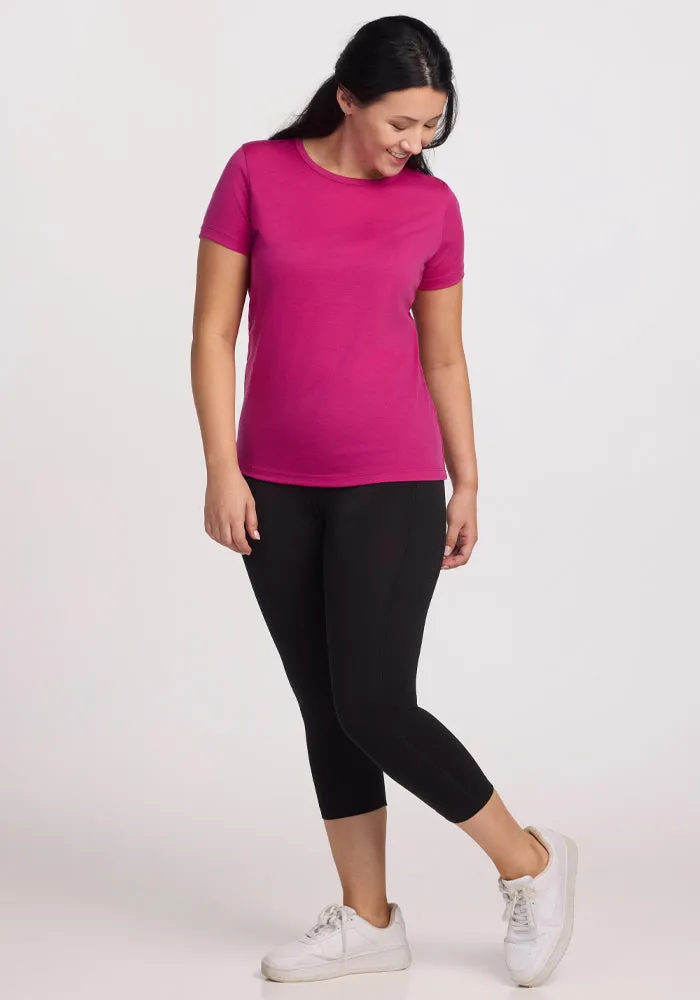 Liza Crew Neck Tee - Berry Punch