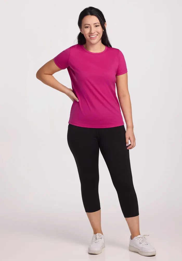 Liza Crew Neck Tee - Berry Punch