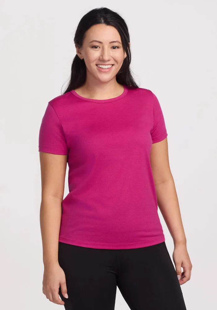Liza Crew Neck Tee - Berry Punch