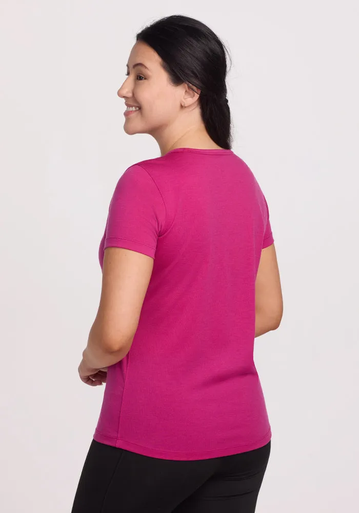 Liza Crew Neck Tee - Berry Punch