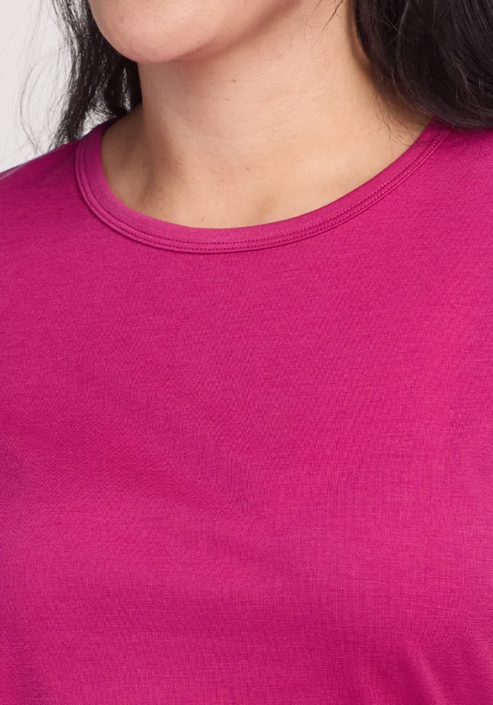 Liza Crew Neck Tee - Berry Punch