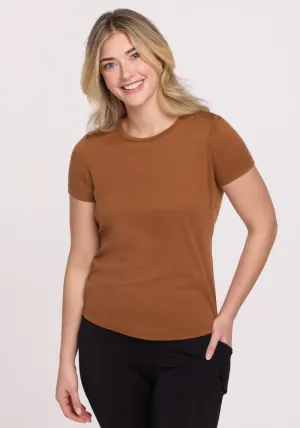 Liza Crew Neck Tee - Sahara Dust