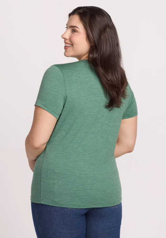 Liza Crew Neck Tee - Sea Mist