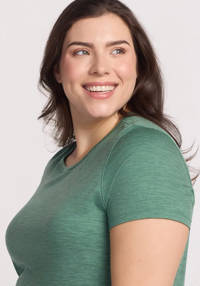 Liza Crew Neck Tee - Sea Mist