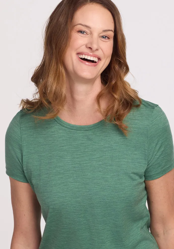Liza Crew Neck Tee - Sea Mist