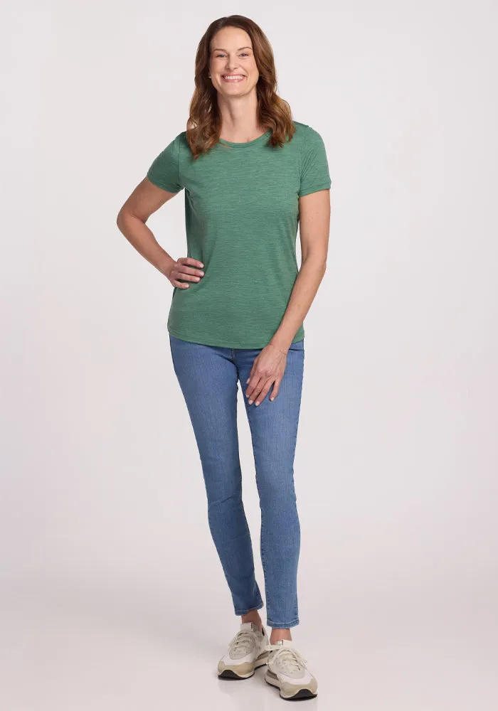 Liza Crew Neck Tee - Sea Mist