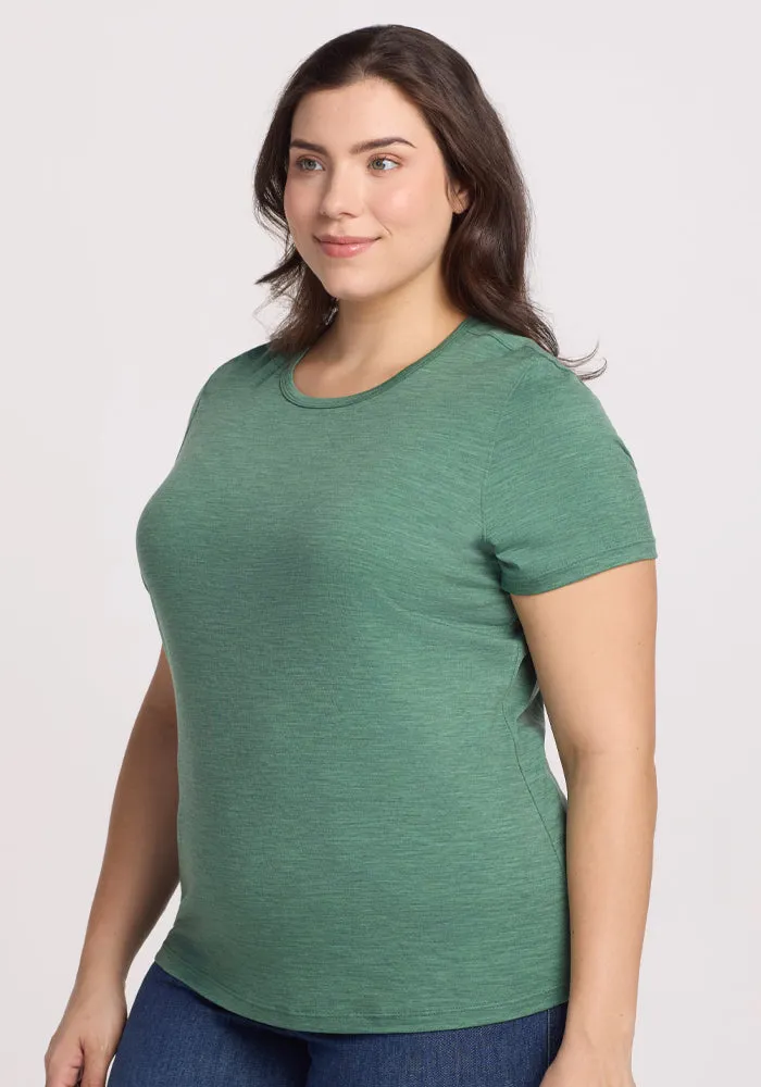 Liza Crew Neck Tee - Sea Mist