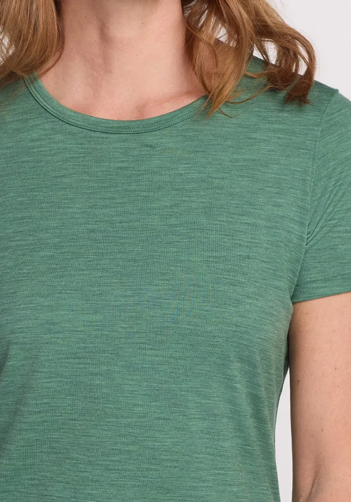 Liza Crew Neck Tee - Sea Mist