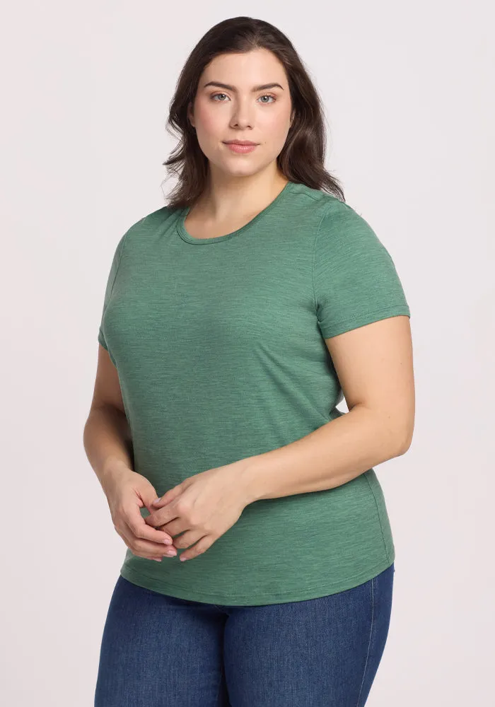 Liza Crew Neck Tee - Sea Mist
