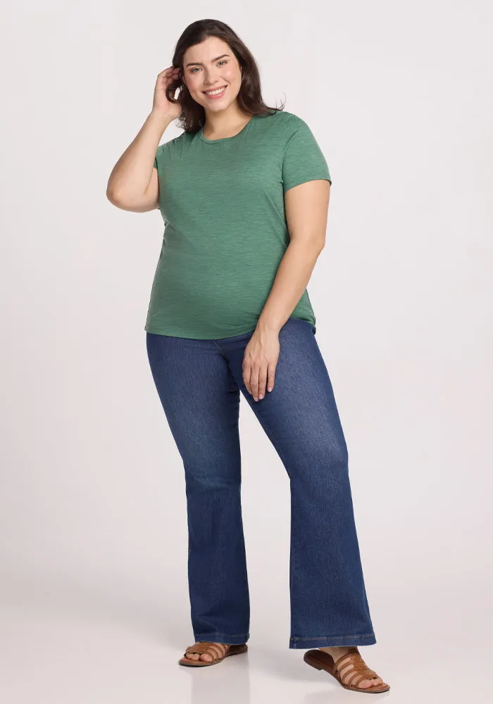 Liza Crew Neck Tee - Sea Mist